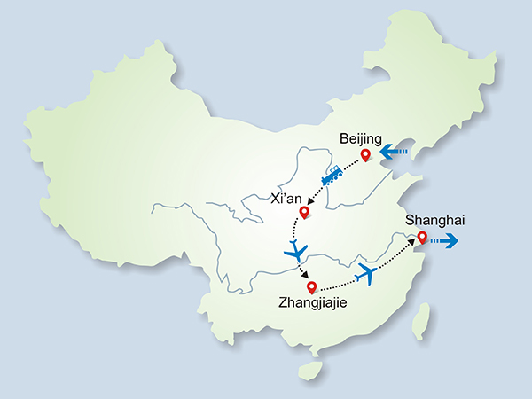 11 Days Beijing-Xi'an-Zhangjiajie-Shanghai Group Tour