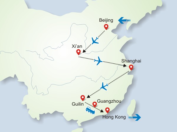 14 Days Travel to Best-known Cities in China