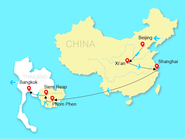 15 Days China, Cambodia & Thailand