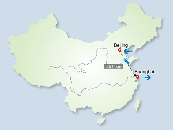 6 Days Beijing to Shanghai by High Speed Train