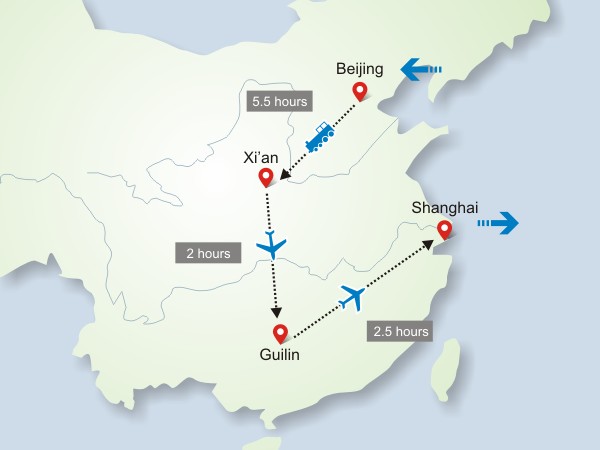 11 Days Beijing-Xi'an-Guilin-Shanghai Group Tour