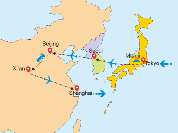 14 Days Highlights of Japan, South Korea and China Group Tour