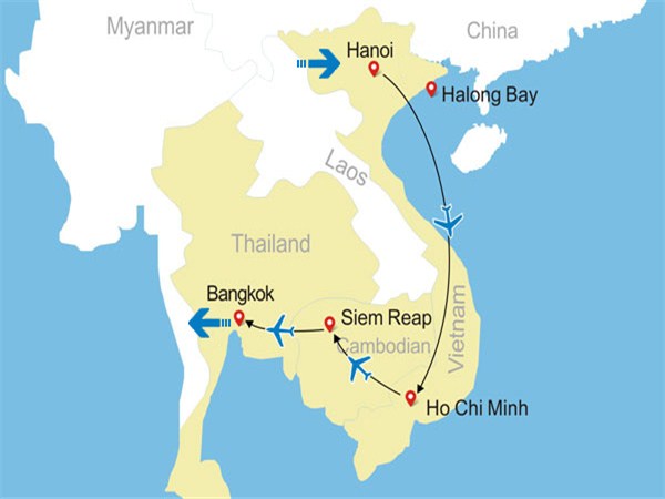 14 Days Vietnam-Cambodia-Thailand Small Group Tour